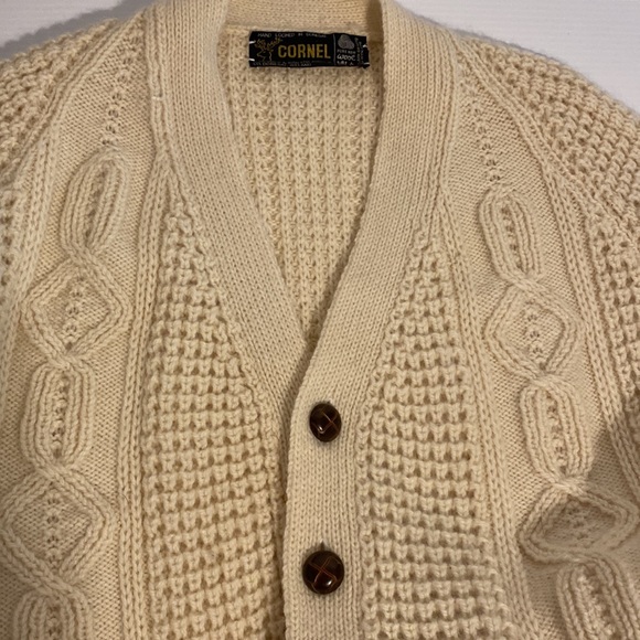 Cornel Wool Cardigan Donegal Ireland - Picture 9 of 10